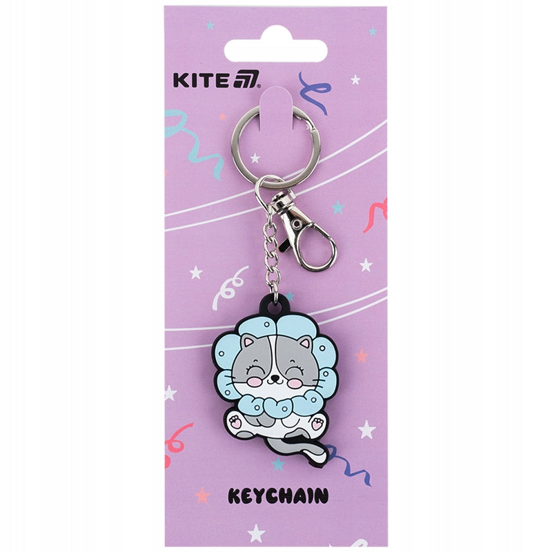 Brelok kotek z metalowym karabińczykiem