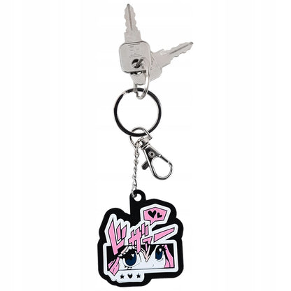 Brelok gumowy zawieszony na kluczach