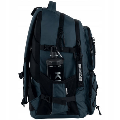 Plecak z kieszeniami bocznymi Kite – siatkowe miejsce na bidon lub wodę.