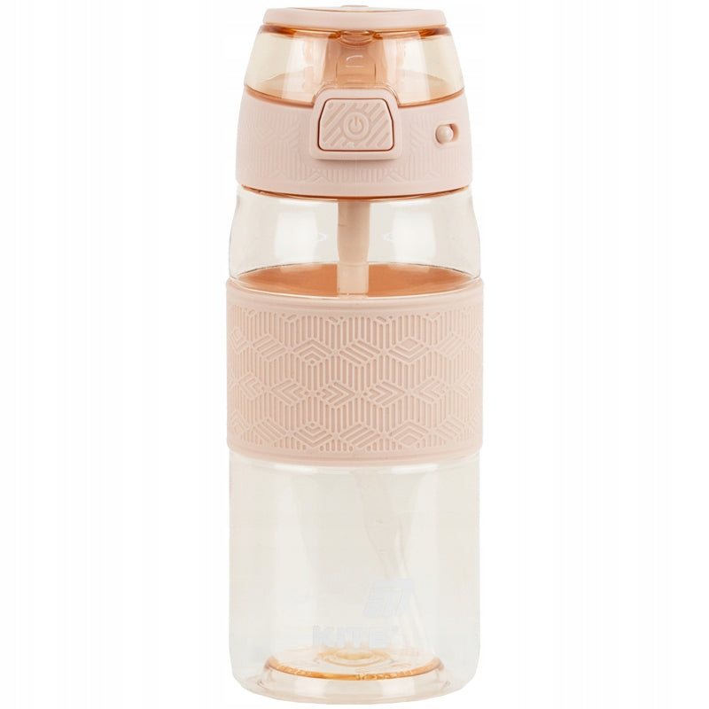 Butelka na wodę Kite 600 ml – nowoczesny design z gumowanym uchwytem.