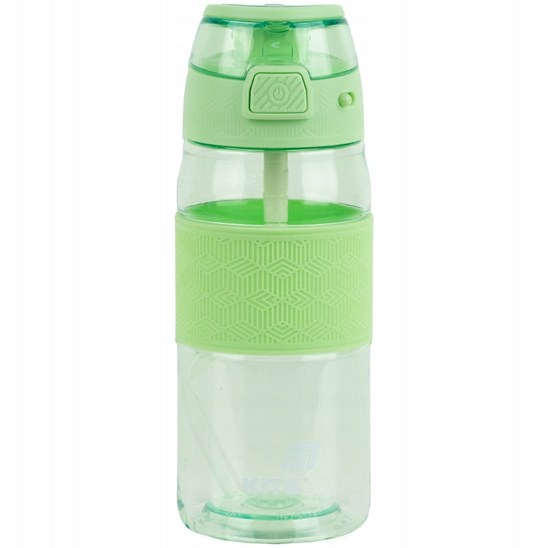 Zielona butelka Kite 600 ml – widok na nowoczesną sportową sylwetkę.