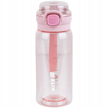 Różowa tritanowa butelka na wodę Kite 500 ml z sitkiem do szkoły i na trening