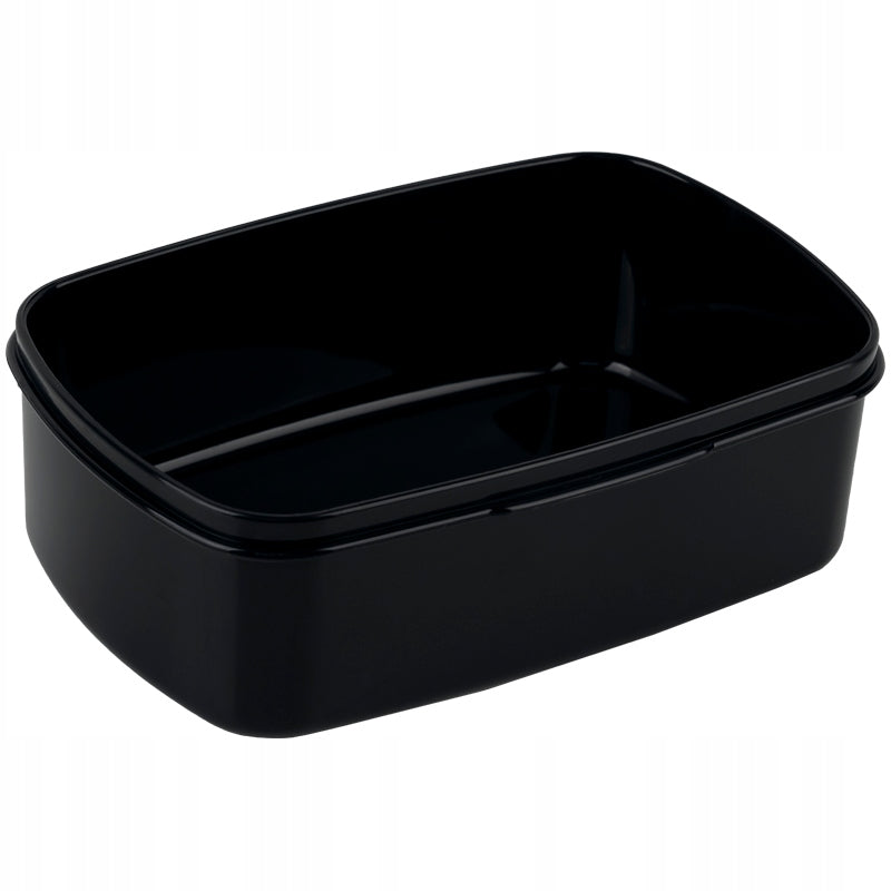 Pojemne wnętrze czarnego lunchboxa Kite 750 ml.