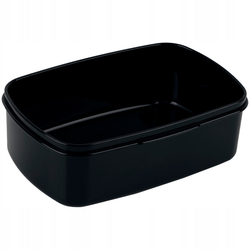 Pojemne wnętrze czarnego lunchboxa Kite 750 ml.