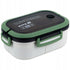 Zielony lunchbox z przegródkami 1200 ml Kite ze sztućcami.