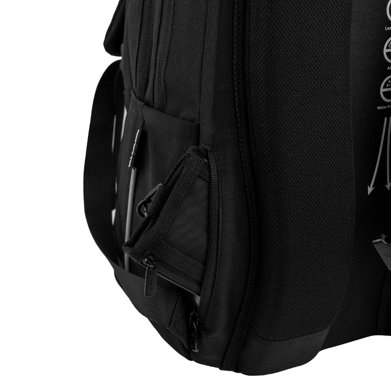 ukryta kieszeń na portfel umieszczona w tylnej części plecaka