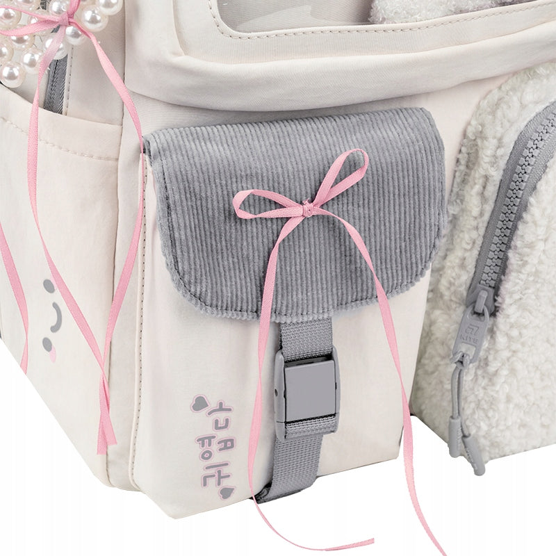 przednie kieszenie w plecaku młodzieżowym Kite