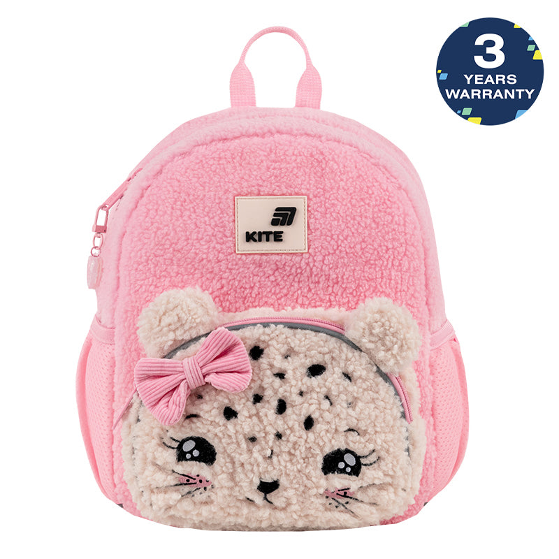 Batoh predškolský Kite Kids Pretty Kitty plyšový ružový pre dievča s uškami
