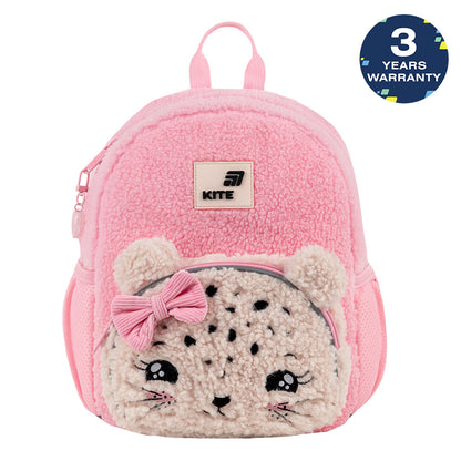 Batoh predškolský Kite Kids Pretty Kitty plyšový ružový pre dievča s uškami