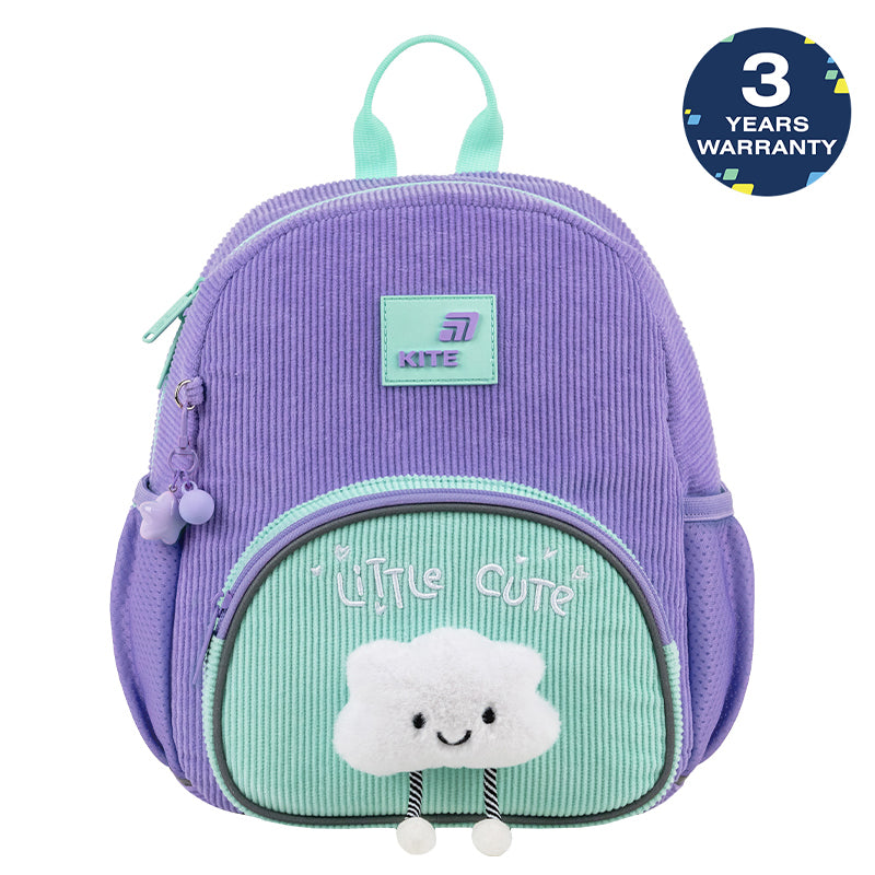 Batoh předškolní Kite Kids Little Cute pro dívku s plyšovým obláčkem a přívěskem