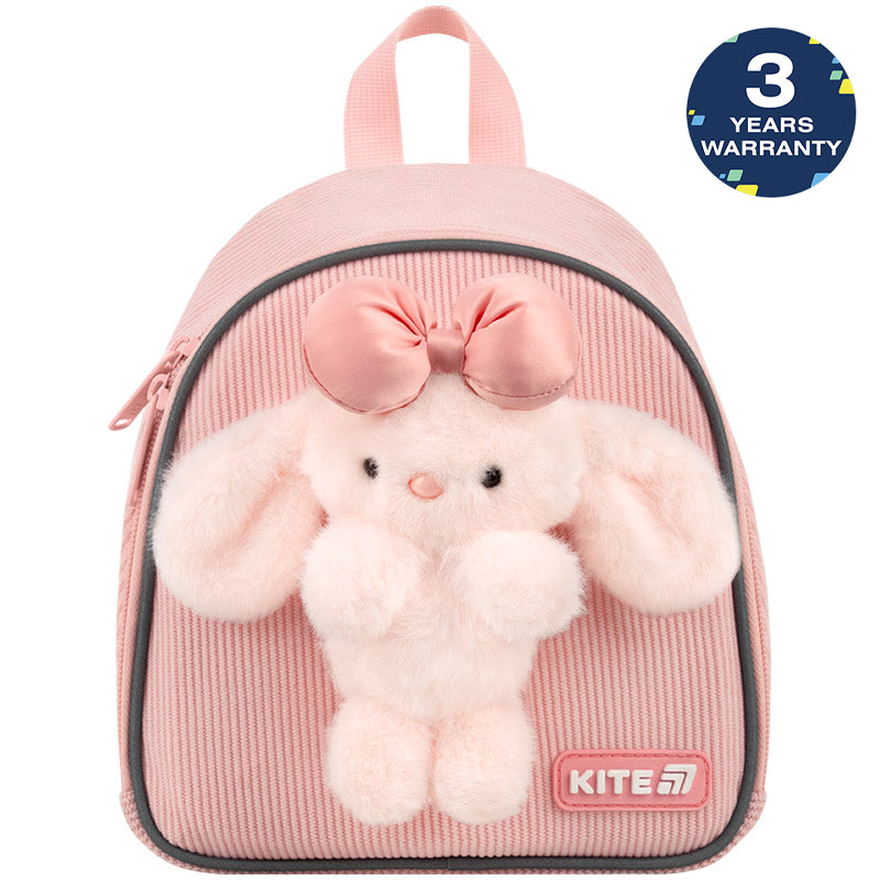 Batoh předškolní Kite Pink Bunny pro dívku růžový velurový