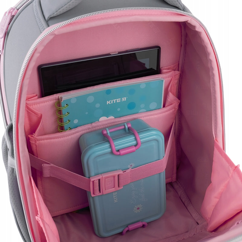 Wnętrze tornistra szkolnego Kite – komora główna