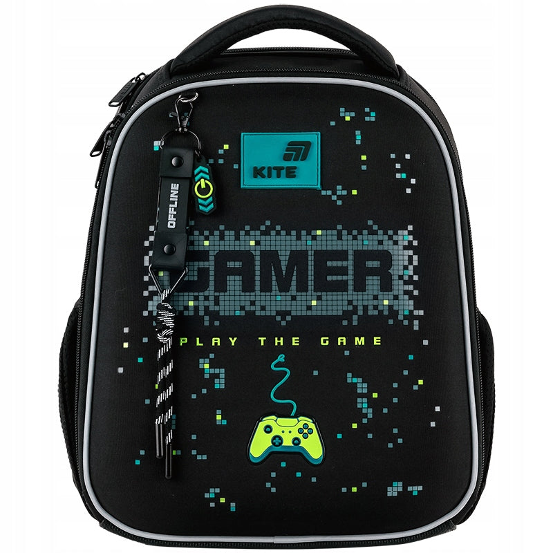 Plecak szkolny chłopięcy Kite Education Play the Game – widok z przodu