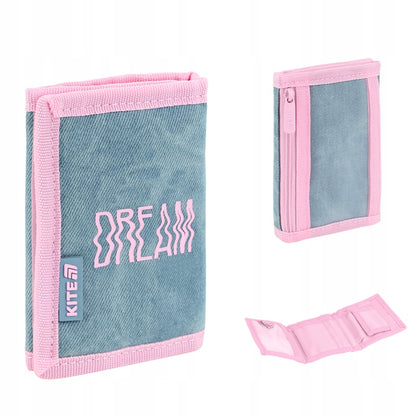 Ogólny wygląd portfela szkolnego Kite z motywem postaci.