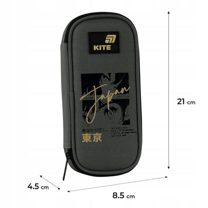 Wymiary saszetki Kite – pojemny piórnik do szkoły.