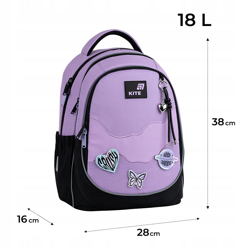 Infografika z wagą 750g, wzrostem 130-145 cm i wymiarami modelu.