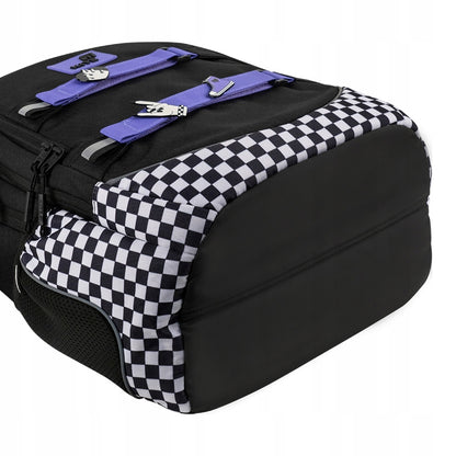 Widok wzmocnionego, wodoodpornego dna plecaka, które jest bardzo łatwe w czyszczeniu.