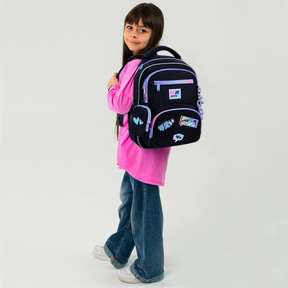 Plecak ortopedyczny dla dziewczynki Kite z wymiennymi naszywkami.