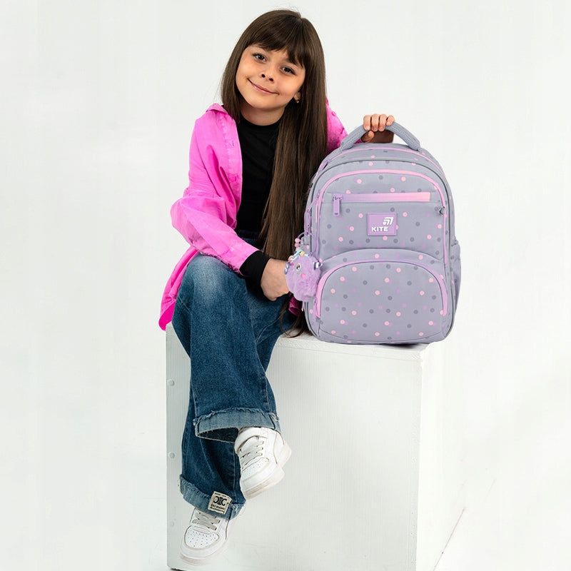 Plecak ortopedyczny Kite dla dziewczynki z motywem sublimacyjnym.