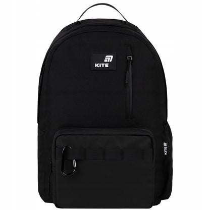 Plecak szkolny młodzieżowy Kite Education Teens Black – front plecaka A4