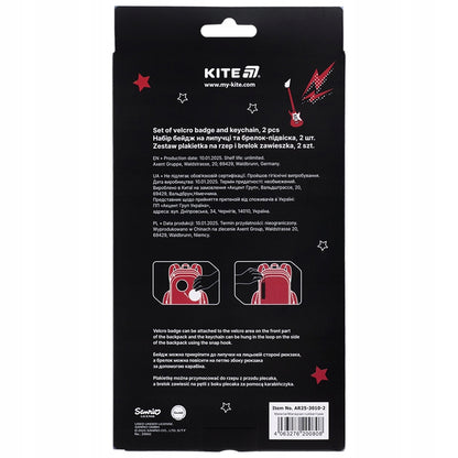 zestaw Kite Aggretsuko do customizacji plecaka szkolnego