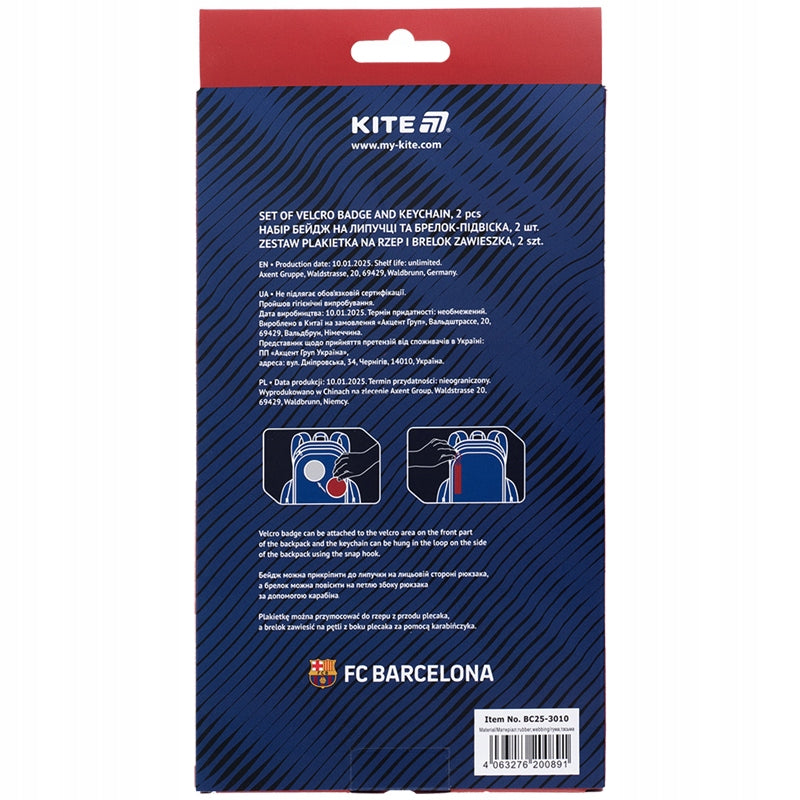zestaw FC Barcelona Kite w opakowaniu prezentowym