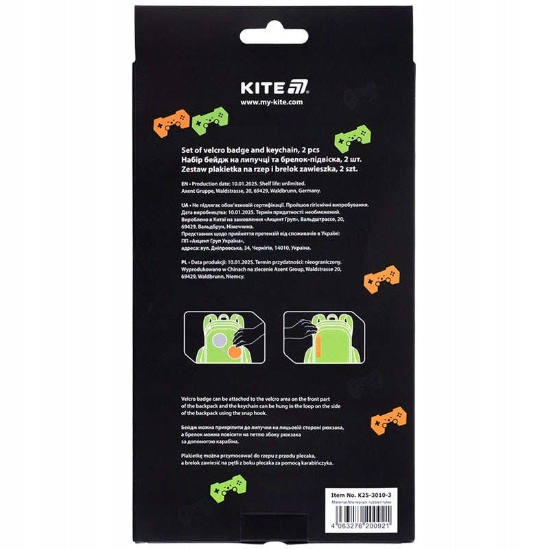 zestaw naszywka patch i brelok 3D Kite