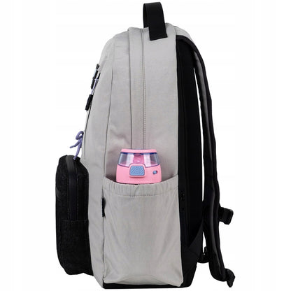 boczna kieszeń z gumką na mały termos lub butelkę z wodą