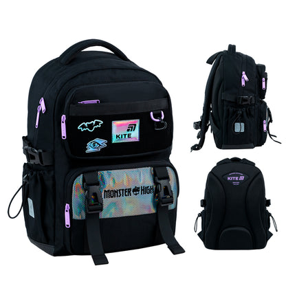 Widok ogólny plecaka ortopedycznego Kite z motywem Monster High.