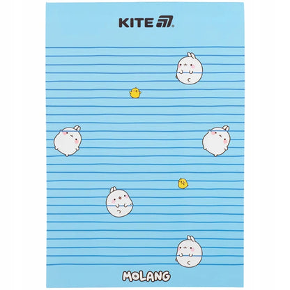 Niebieski notes szkolny Molang