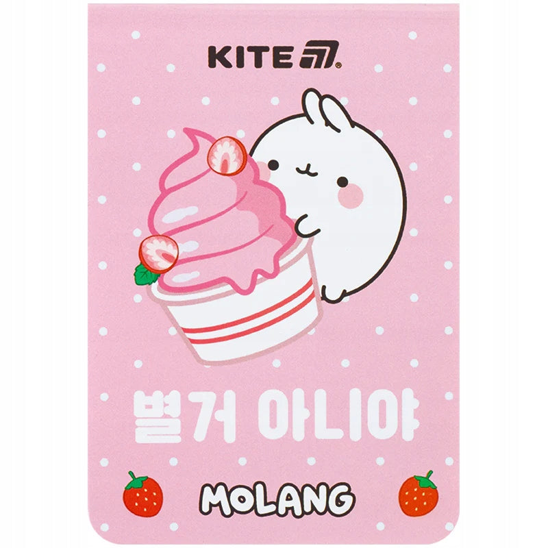 Notes kieszenkowy Molang różowy Kite ML25-224 mały notes w kratkę dla dzieci