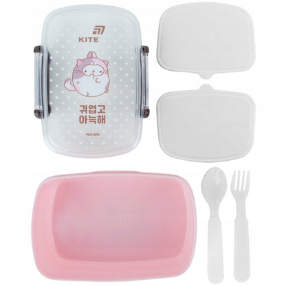 Funkcjonalny lunchbox Kite Molang idealny do szkoły i na wycieczkę.