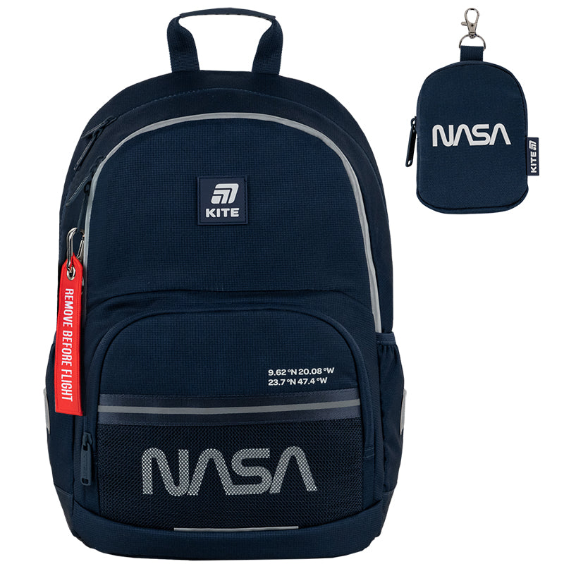 Ortopedyczny plecak Kite NASA dla dzieci 6-10 lat, z ergonomicznym tyłem i regulowanymi szelkami.