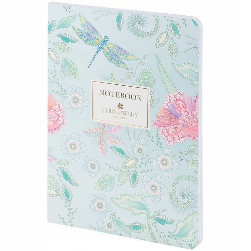 notes A5 Axent zielony w kratkę z lakierem UV