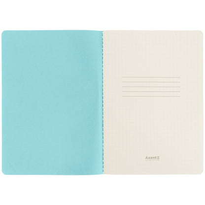 notes A5 Axent różowy w kratkę