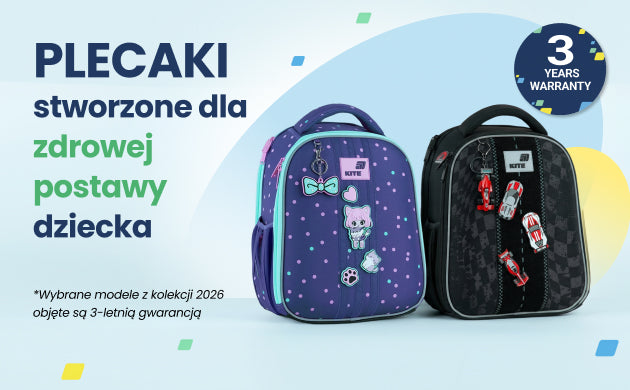 Szkolne plecaki Kite z długą 3-letnią gwarancją