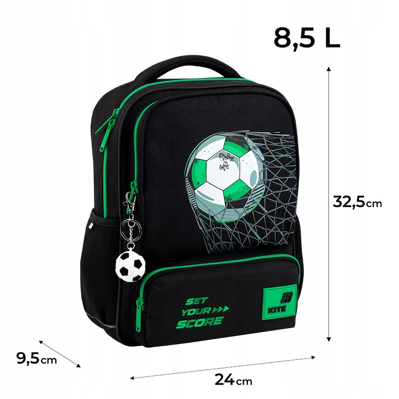 plecak dziecięcy football z kieszeniami i odblaskami