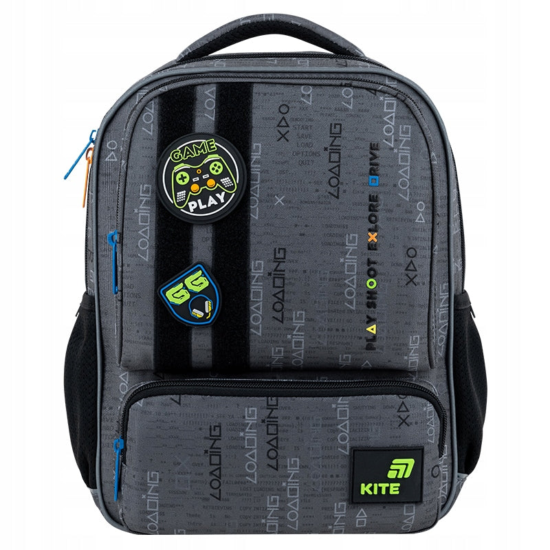 plecak przedszkolny Kite z naszywkami dla chłopca 4-7 lat