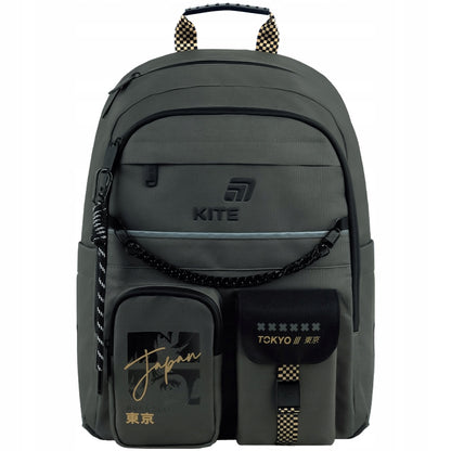 plecak szkolny ortopedyczny szary styl kawaii anime dla chłopców