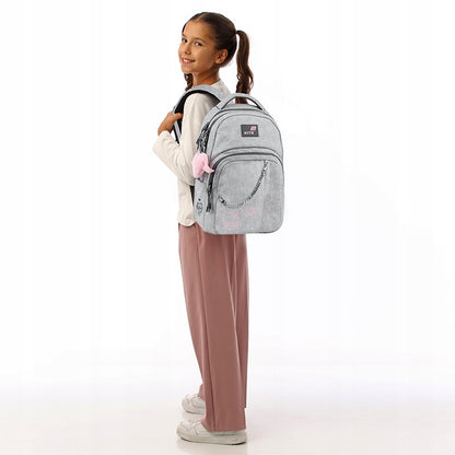 stylowy plecak szkolny Hello Kitty dla dziewczynek