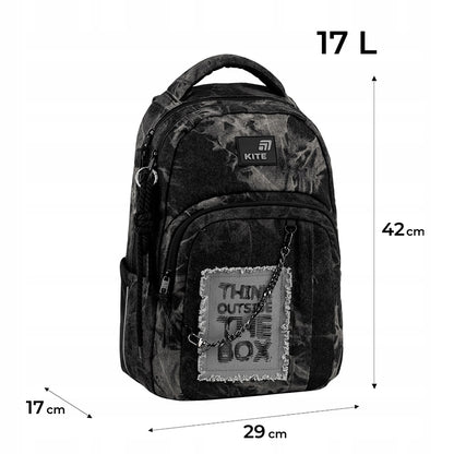 plecak Kite z widokiem wymiarów i proporcji