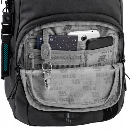 przednia kieszeń plecaka pokazana z bliska