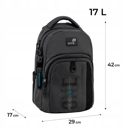 plecak Kite z widocznymi wymiarami i proporcjami