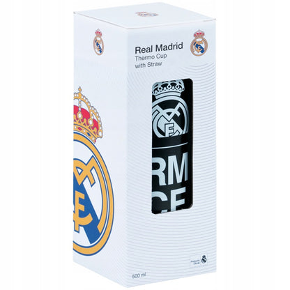 Kubek termiczny Kite Real Madrid w przezroczystym opakowaniu.