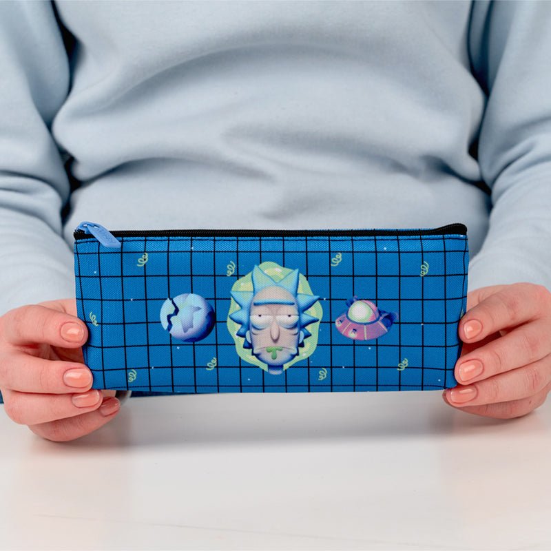 Piórnik saszetka szkolny niebieski Rick and Morty