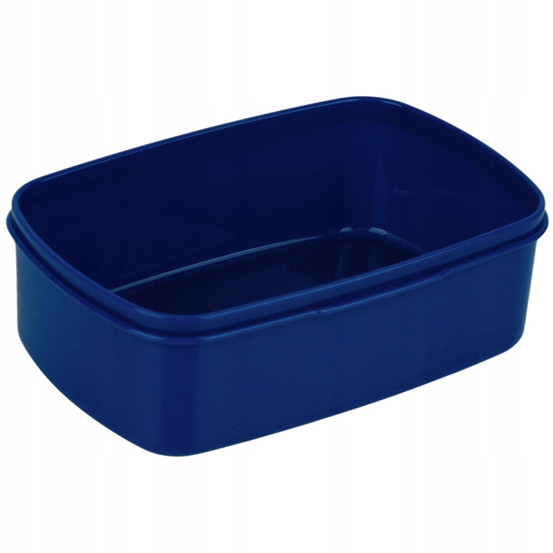 Pojemne wnętrze niebieskiego lunchboxa Kite o pojemności 750 ml.