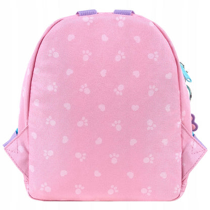 Usztywniona i wygodna plecówka dopasowana do pleców małego dziecka.