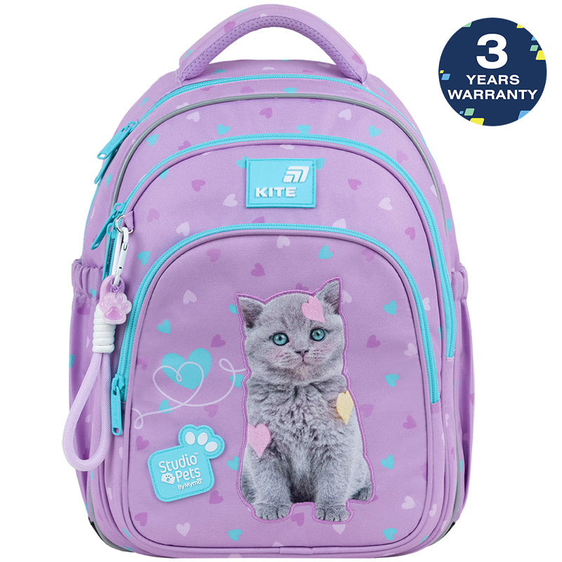 Batoh školní ortopedický Kite Studio Pets pro dívky  6–8 let