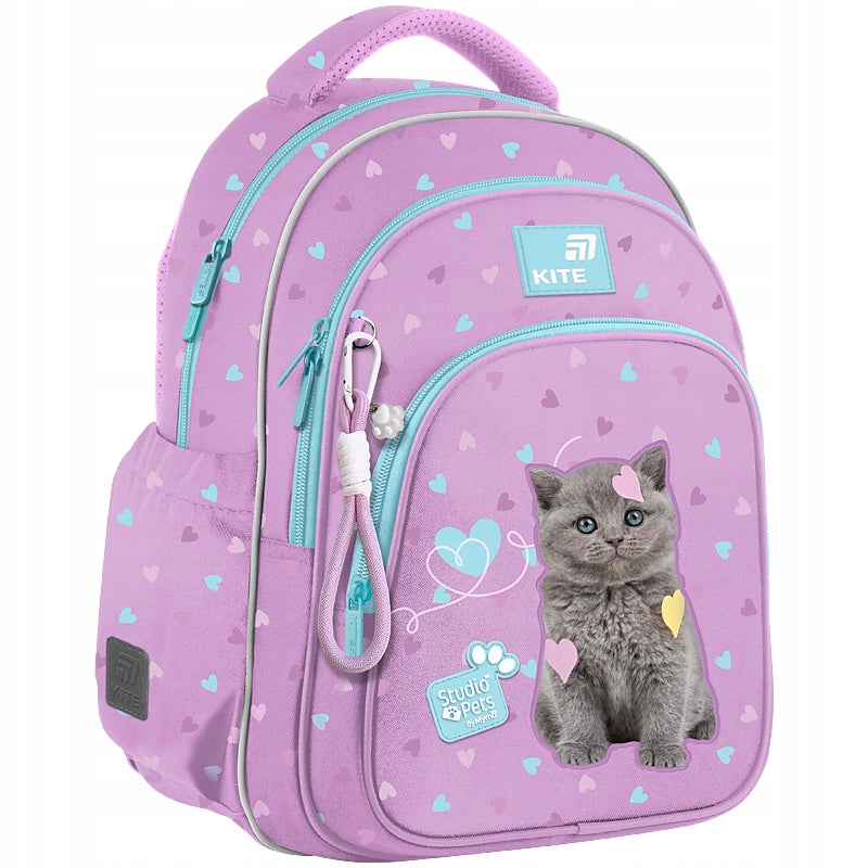 Plecak szkolny Kite Studio Pets pluszowe aplikacje i haft