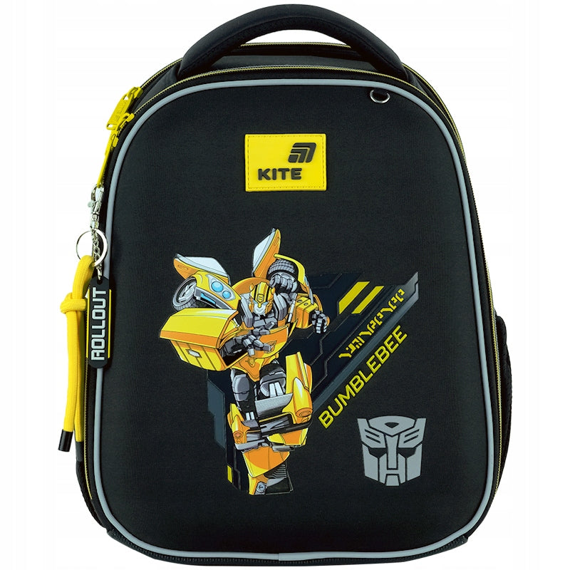 Tornister szkolny Transformers Kite – front plecaka dla chłopców